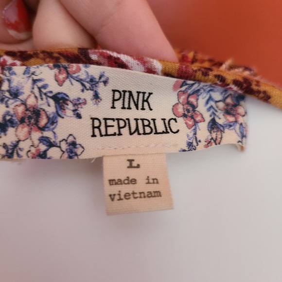 Pink Republic Long Sleeve Blouse Boho - Picture 5 of 6